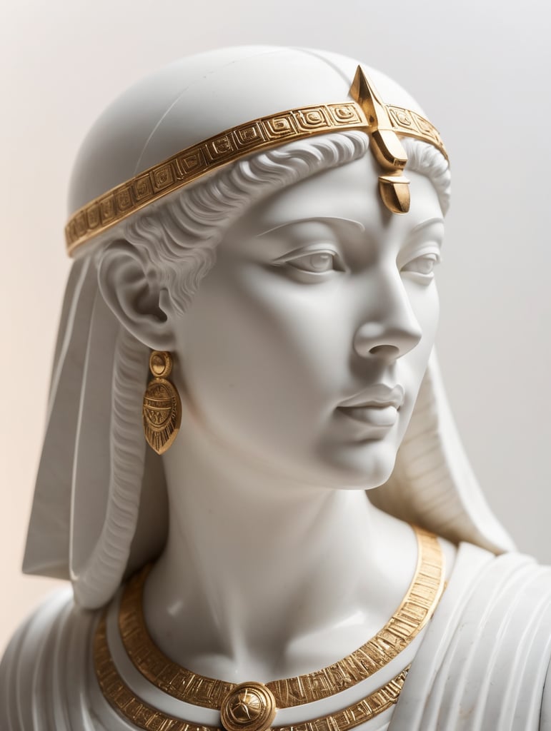 Cleopatra marble statue