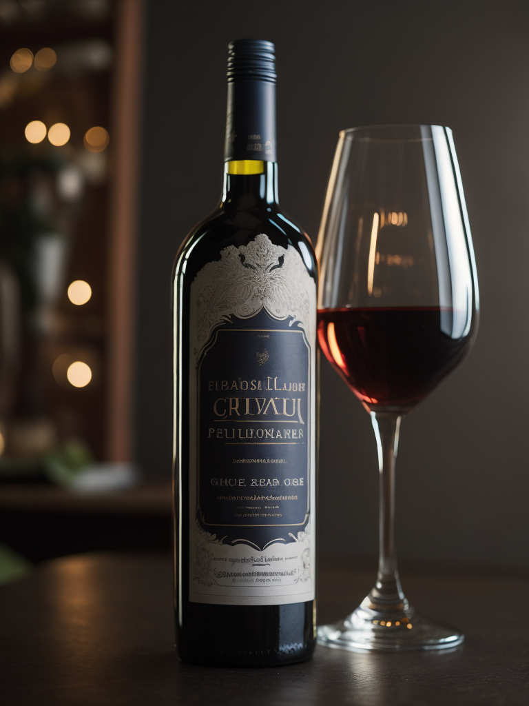 bottle of wine, 3d render