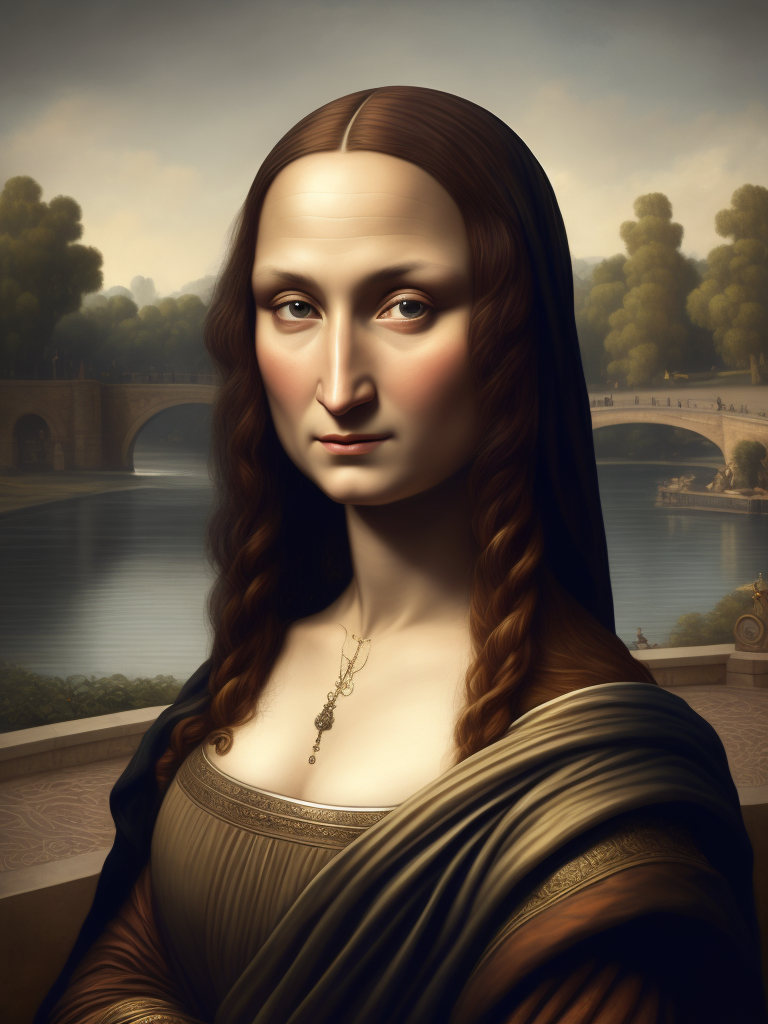 Mona Lisa Leonardo da Vinci, original art