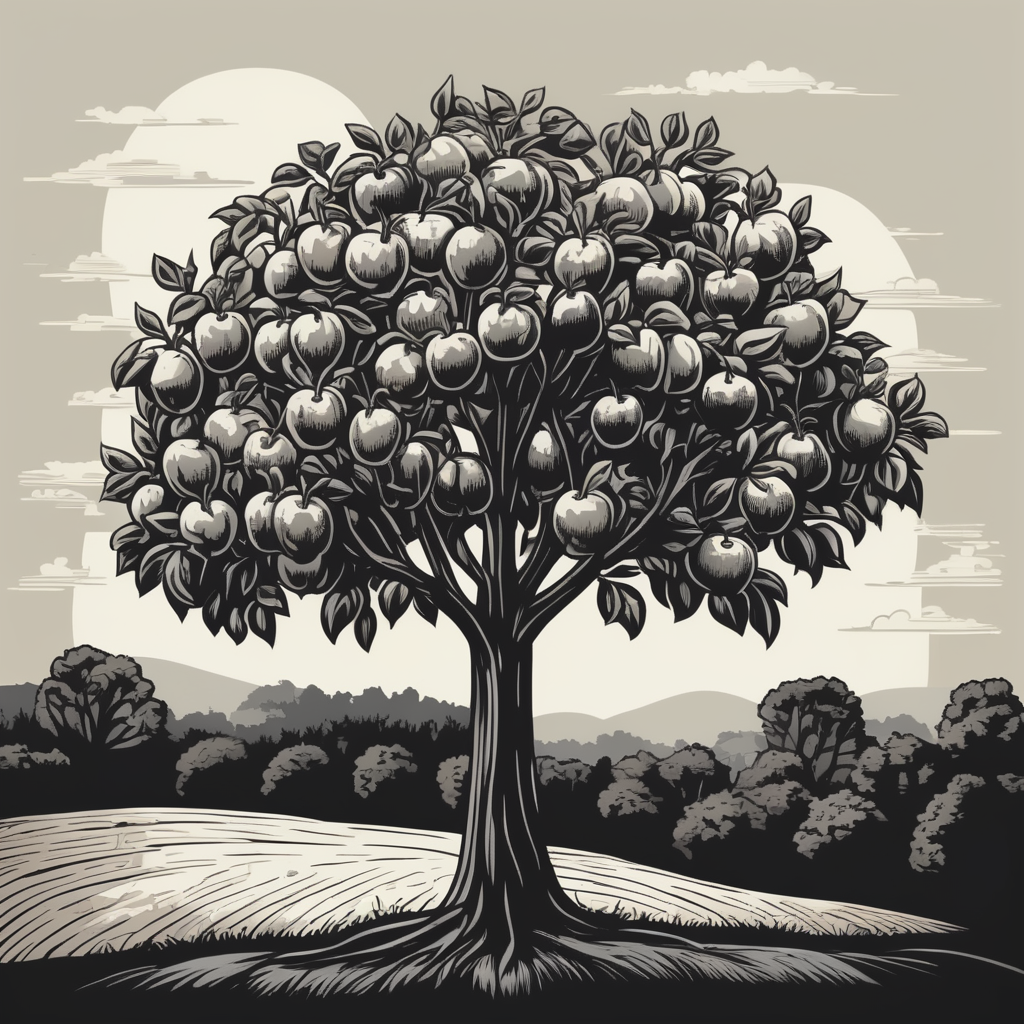 Premium Free ai Images | black and white vector illustration of pear ...