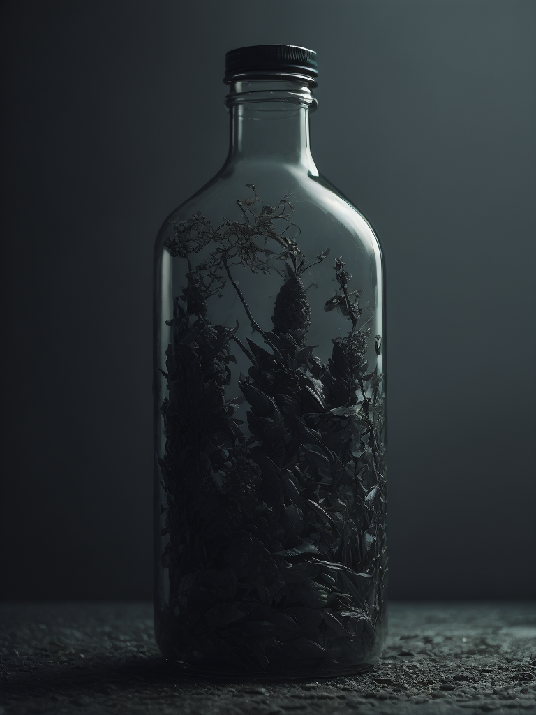 plastic bottle 3D render