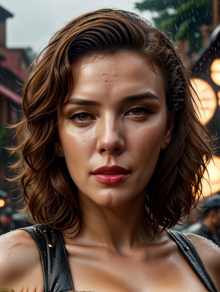 "beautifully demure Marilyn Monroe outside in the rain, pale skin, eyes wide open, shoulder length hair, brown eyes, alluring, revealing, blushing. Intricate details, HDR, beautifully shot, hyperrealistic, sharp focus, 64 megapixels, perfect composition, high contrast, cinematic, atmospheric, mid shot, photorealistic" "head and shoulders portrait, 8k resolution concept art portrait by Greg Rutkowski, Artgerm, WLOP, Alphonse Mucha dynamic lighting hyperdetailed intricately detailed Splash art trending on Artstation triadic colors Unreal Engine 5 volumetric lighting, steampunk engine"