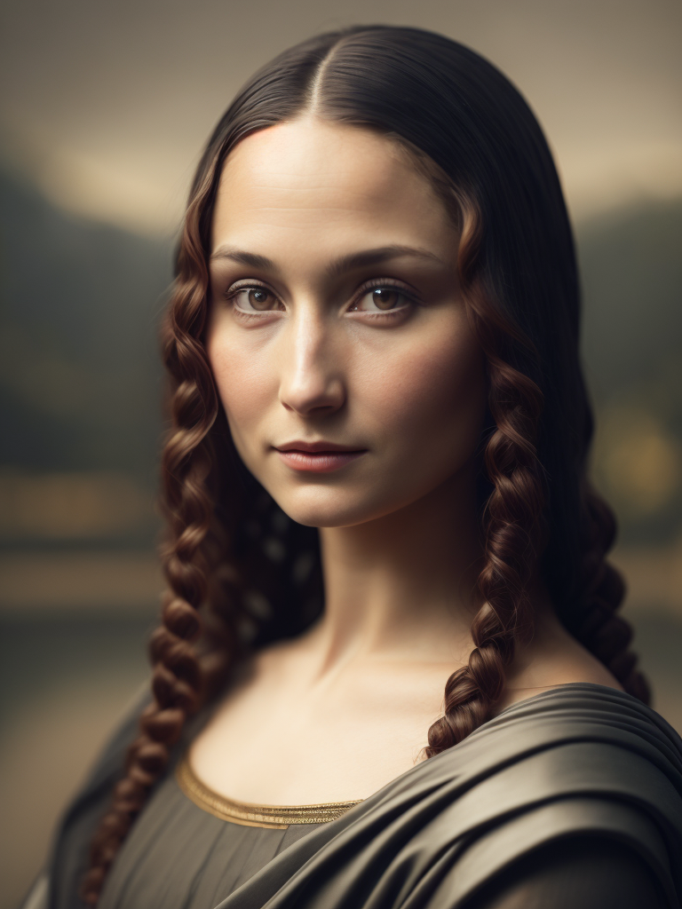 Mona Lisa Leonardo da Vinci, original art