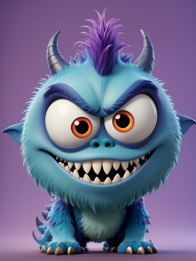 scary cartoon monster