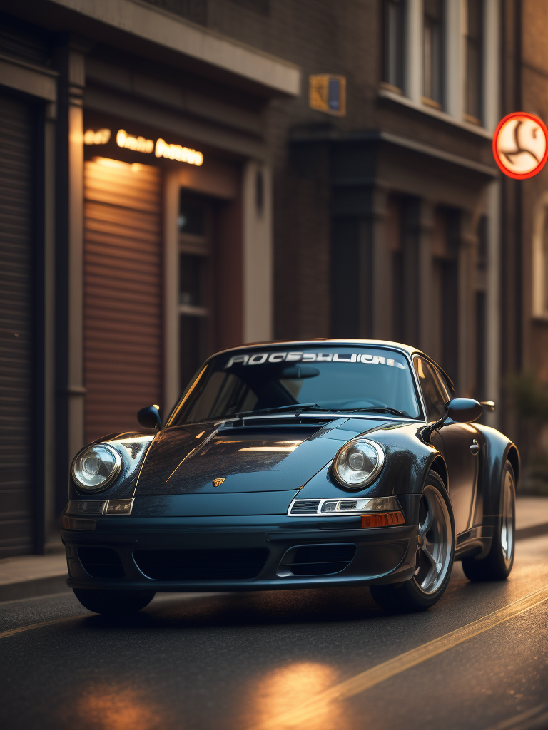 Porsche 911 in inflated style