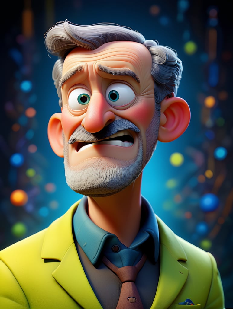 Half-body Portrait of Louis Pasteur, bright and saturated colors, highly detailed, sharp focus, Bright expressive, Dramatic Lighting, Depth of field, Incredibly high detailed, on a white background