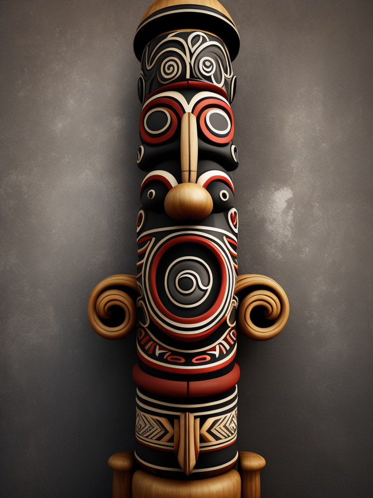 maori totem pole