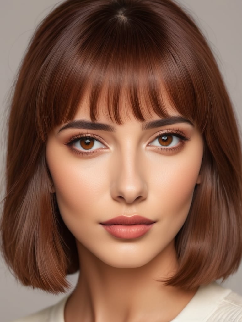 orta boy kahkullu kızıl kahve saç buğday ten normal açık kahve renkli göz küçük burun normal dudak keskin çene çizgisi açık renkli kaş