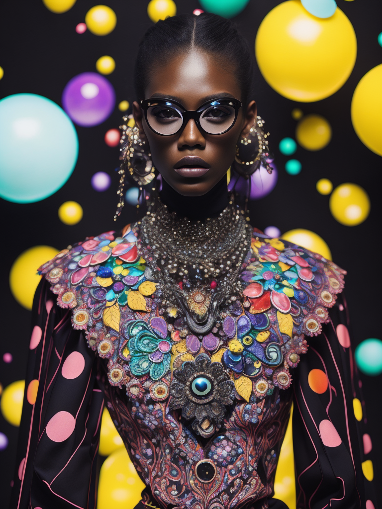 insane bizzare eyeglasses, crystals, bright, colorful rgb, dream world, Alexander McQueen Glazier demonic boy, monster face, vampire, horrific, arty pose, fashion, massive huge jewelry, precious gems, massive pearls, giant white diamonds, retrofuturistic, crystal, marble, glass, floral, massive big flowers, gem flowers, hyper neon glow, dark, moody, diaphanous layered ultra haute couture, high definition, high resolution, bold vibrant colors , volumetric lighting, 8k, 3d rende, style by dior, style by channel, by Jimmy Marble and Takashi Murakami