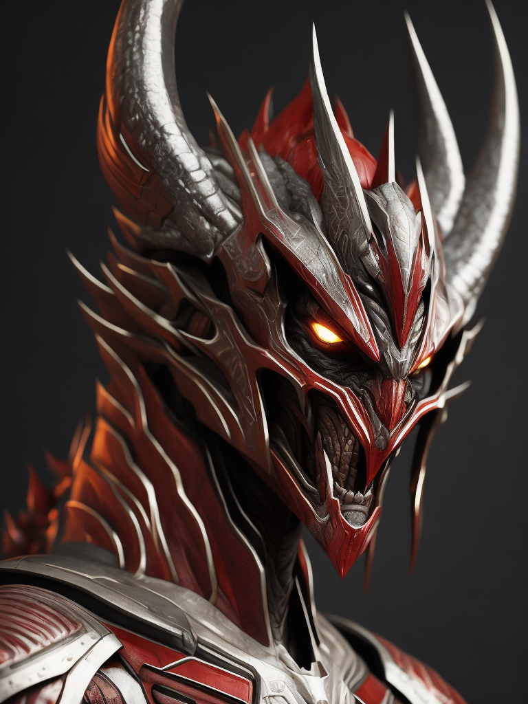 Close up image of Lord Zedd as demon creature, made in 3d, dark and intricate, devilcore, magewave,gamer's paradise demon ethereal d3d9, in the style of hyper-realistic sculptures, close-up intensity, unreal engine 5, hyper-realistic details, airbrush art, 32k uhd, intricate use of hatching, dragon art