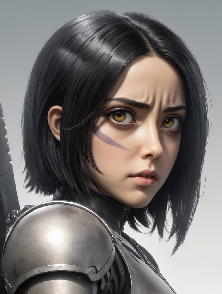 Premium Free ai Images | alita battle angel profile anime