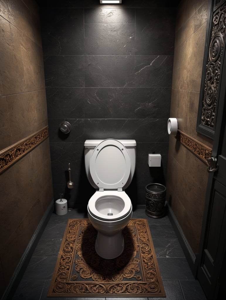 toilet mockup contempory