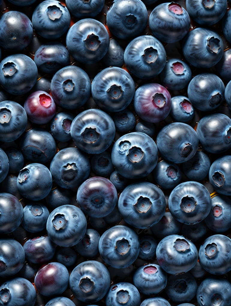 blueberry abstract background in low key