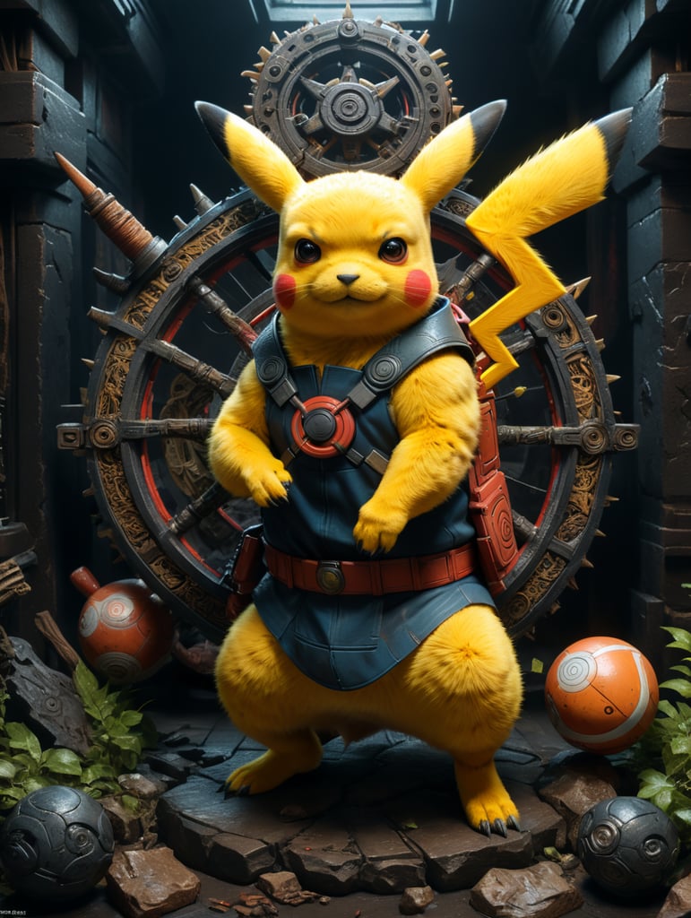 pikachu naruto style