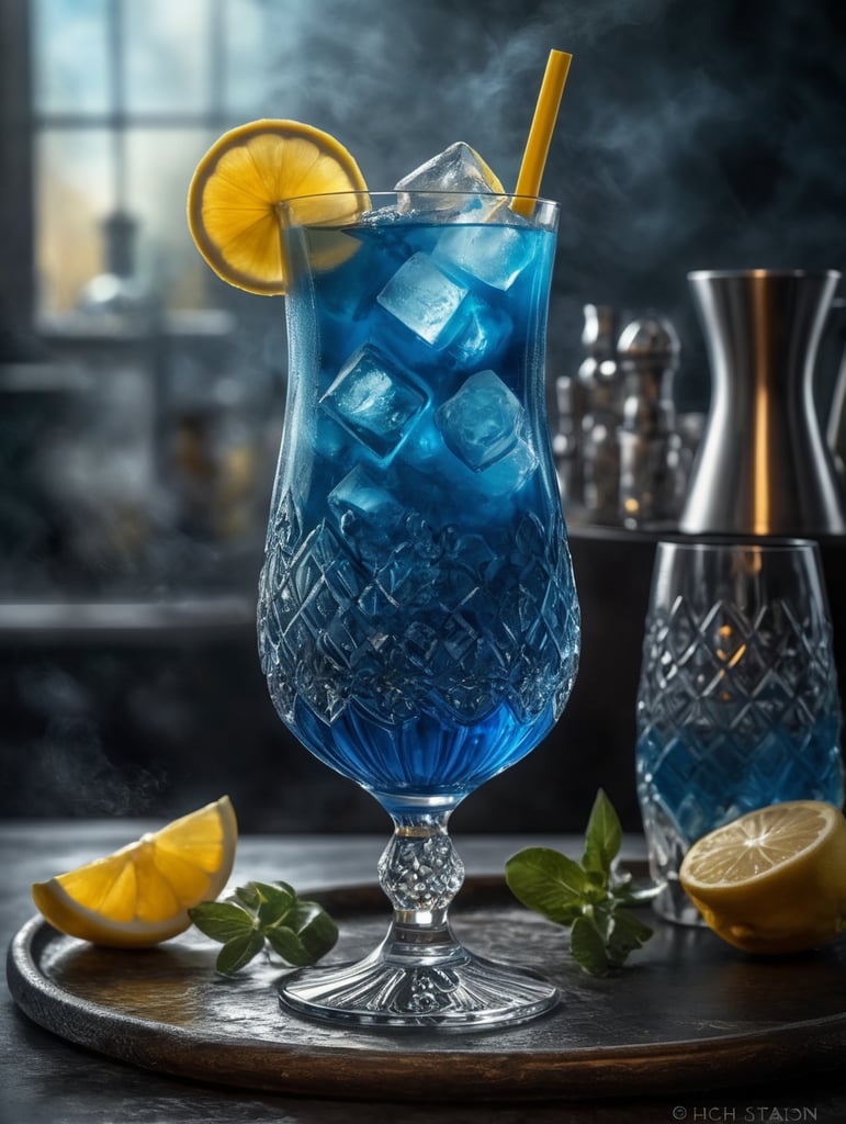 Cocktail blue mist