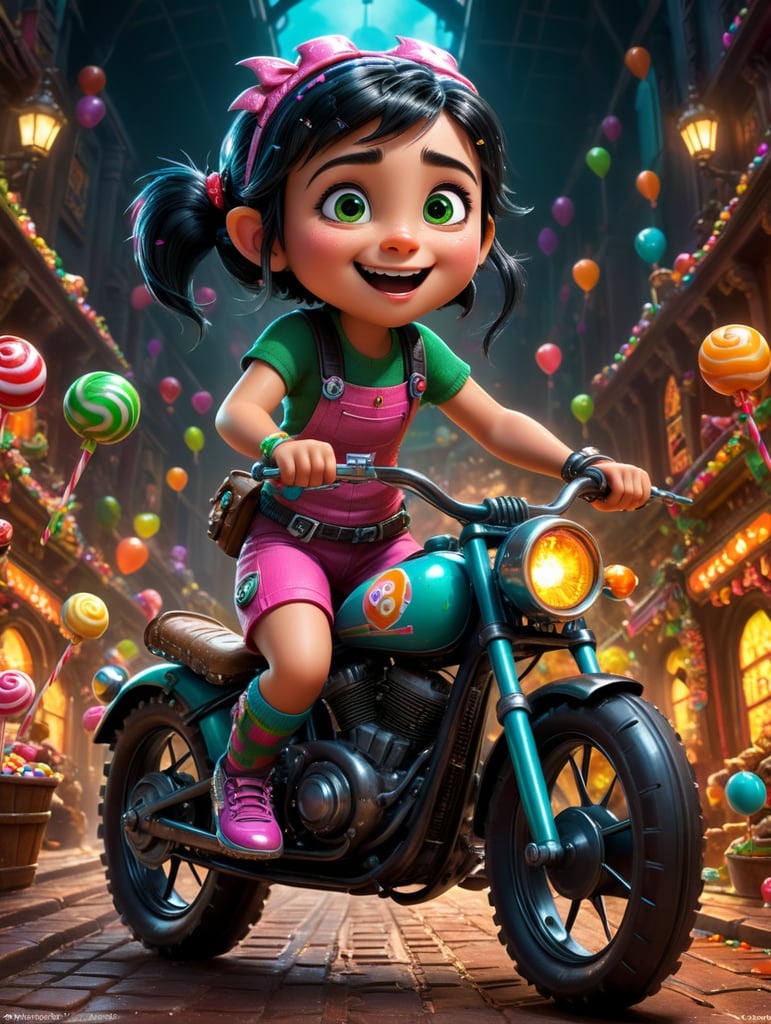 Vanellope von Schweetz, navel_, pixar