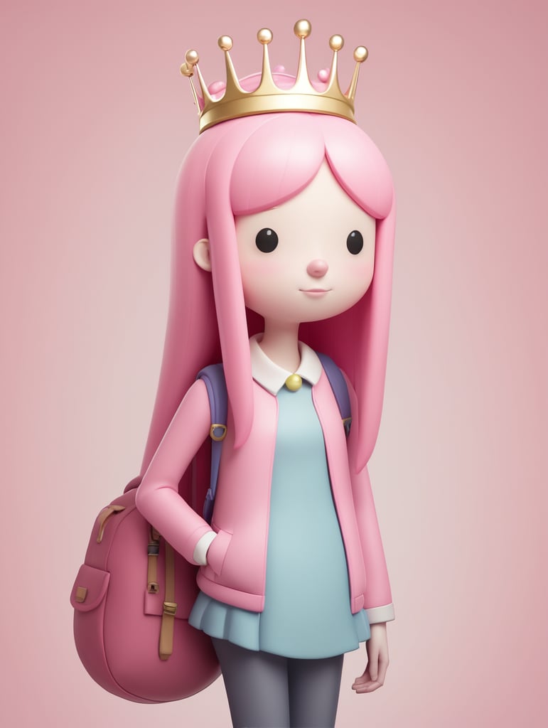 princess bubblegum, adventure time style