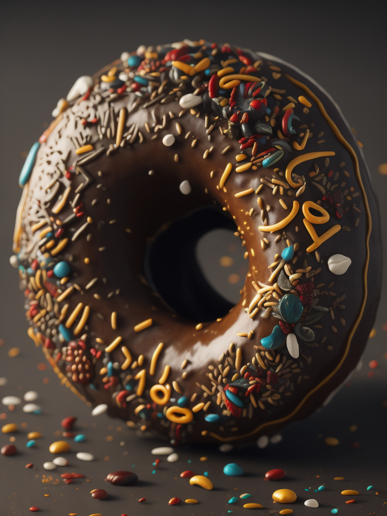 donut doodle art