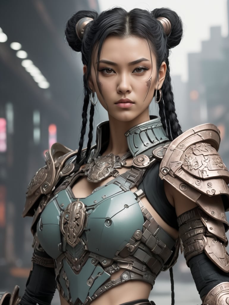 cyberpunk warrior princess