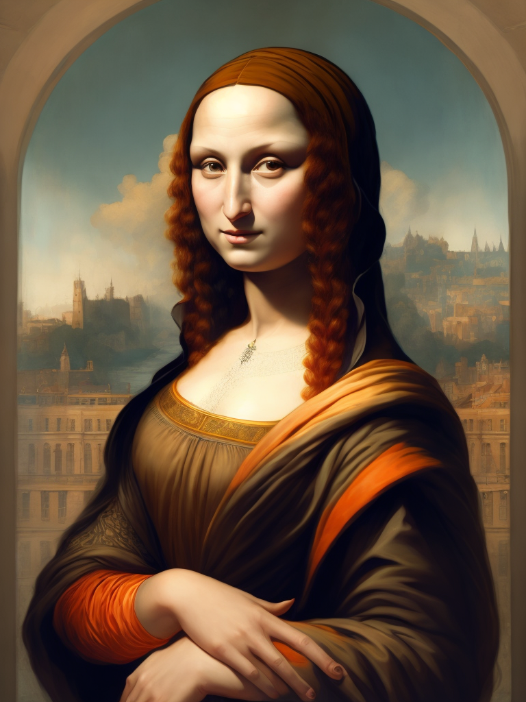 Mona Lisa Leonardo da Vinci, original art