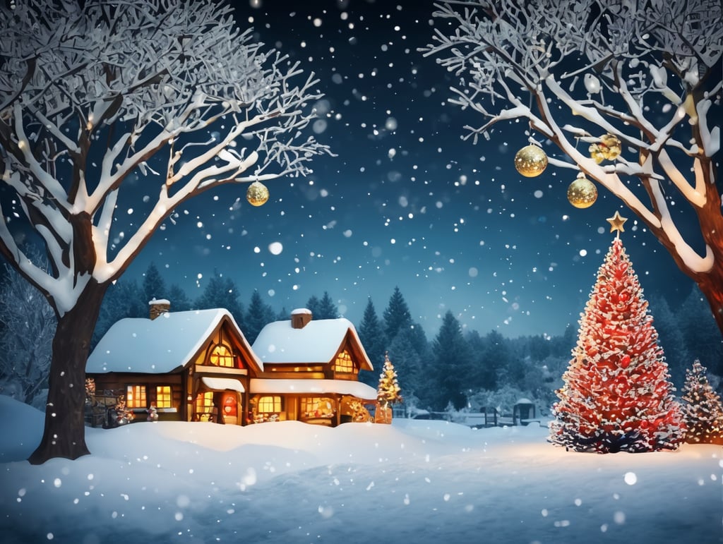 Christmas overlay image, background, realistic