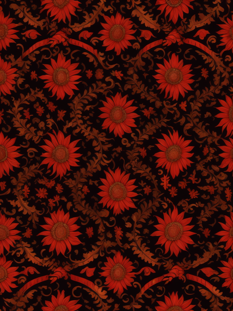 pattern, indonesia culture, red and black, background, top view, seamless texture, seamless pattern, detailed texture, flat design, vibrant colors