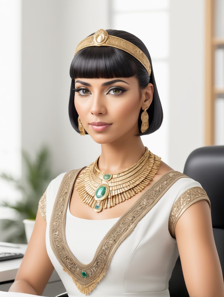 Cleopatra as a office worker