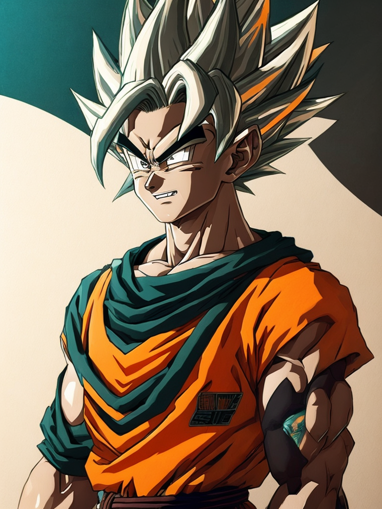 Goku Mid - Dragon Ball Z Characters Drawing