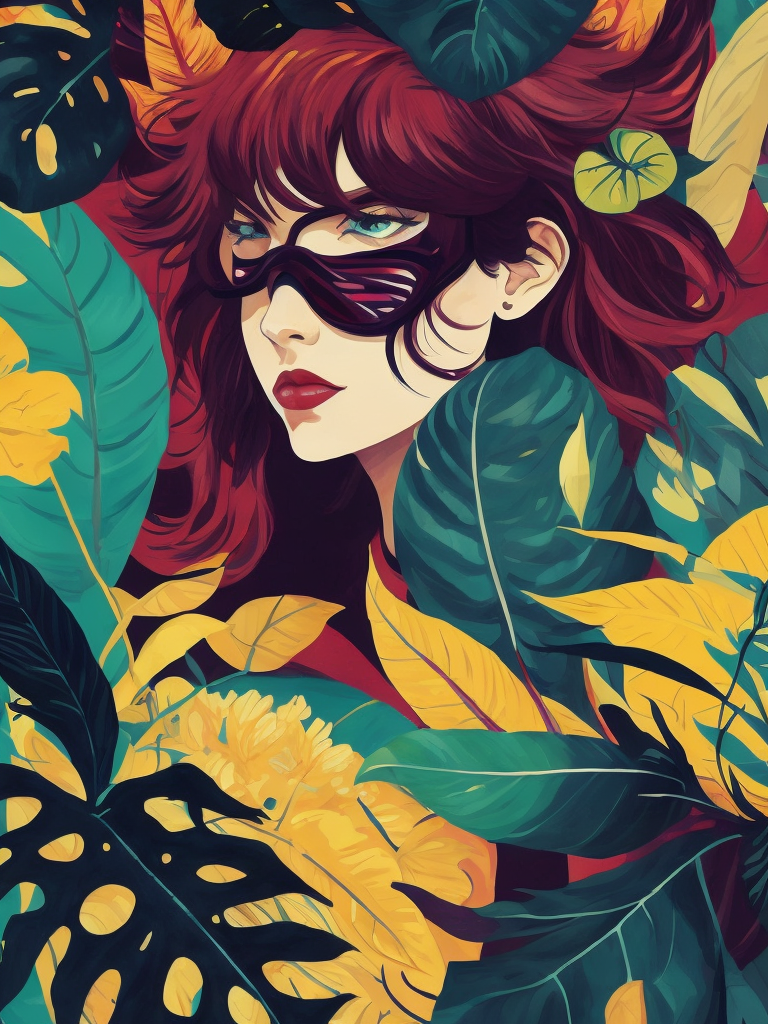 Tropicalpunk by Anna Dittmann, wallpaper, realism, Lisa congdon, Alexander Archipenko