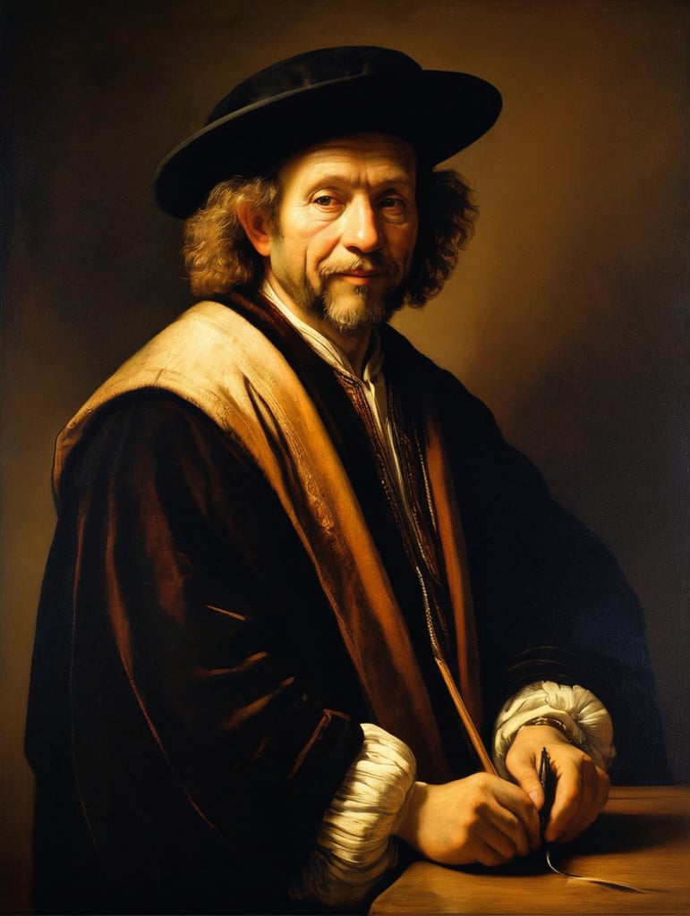 A masterpiece painting by Rembrandt Van Rijn