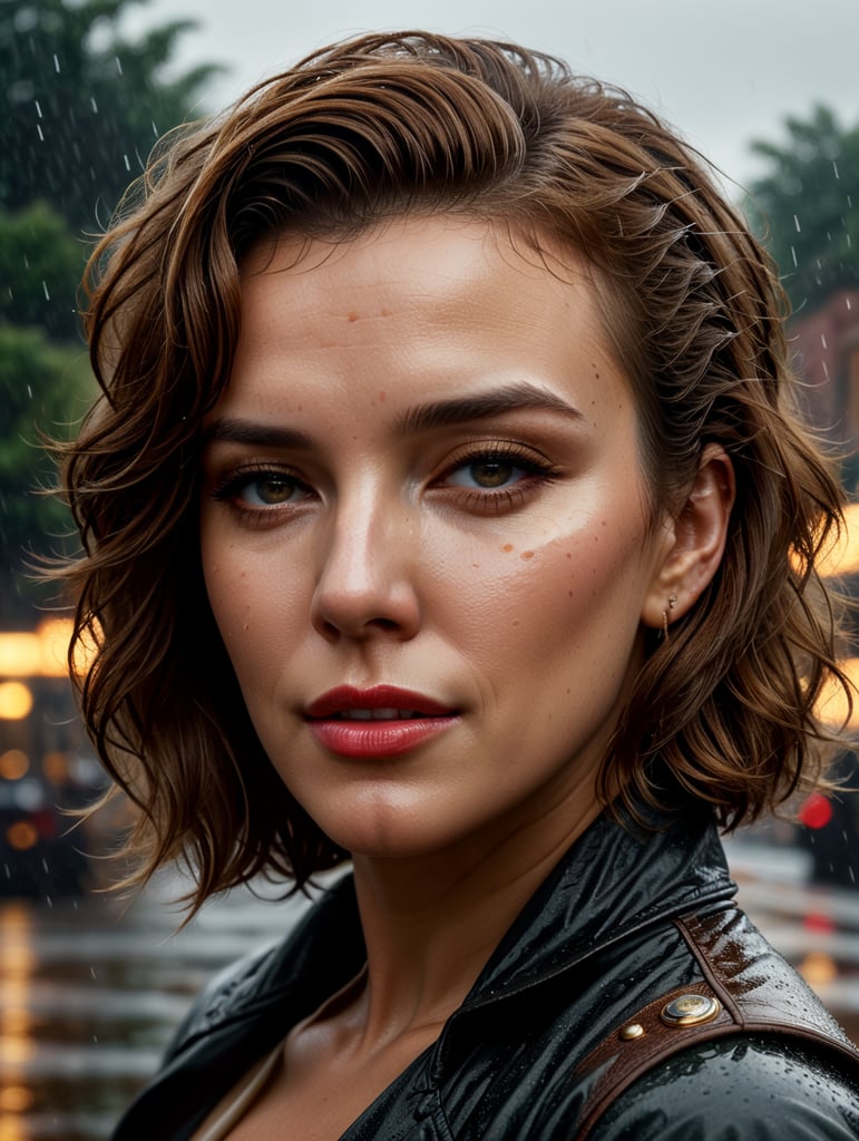 "beautifully demure Marilyn Monroe outside in the rain, pale skin, eyes wide open, shoulder length hair, brown eyes, alluring, revealing, blushing. Intricate details, HDR, beautifully shot, hyperrealistic, sharp focus, 64 megapixels, perfect composition, high contrast, cinematic, atmospheric, mid shot, photorealistic" "head and shoulders portrait, 8k resolution concept art portrait by Greg Rutkowski, Artgerm, WLOP, Alphonse Mucha dynamic lighting hyperdetailed intricately detailed Splash art trending on Artstation triadic colors Unreal Engine 5 volumetric lighting, steampunk engine"
