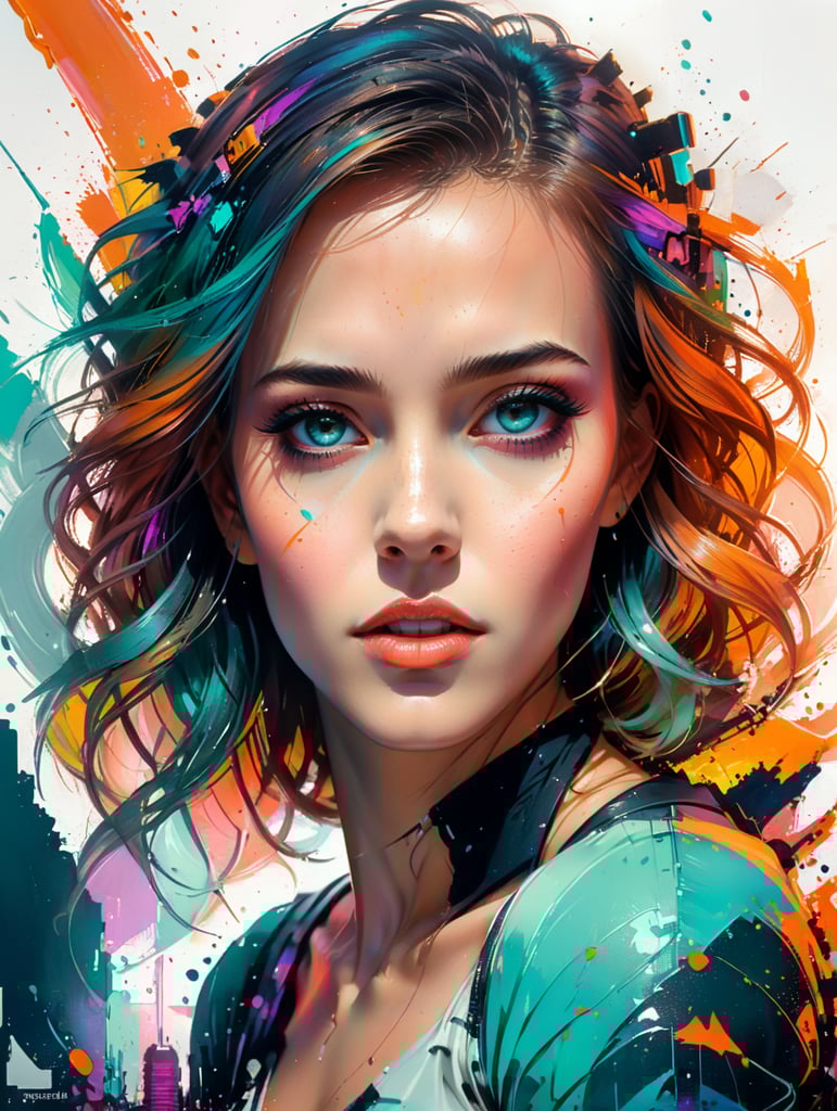 EmmaWatson Anime 90retro beautifulgirl beautifulwoman digitalart girl light neon neonlight woman neongirl stunninggirl