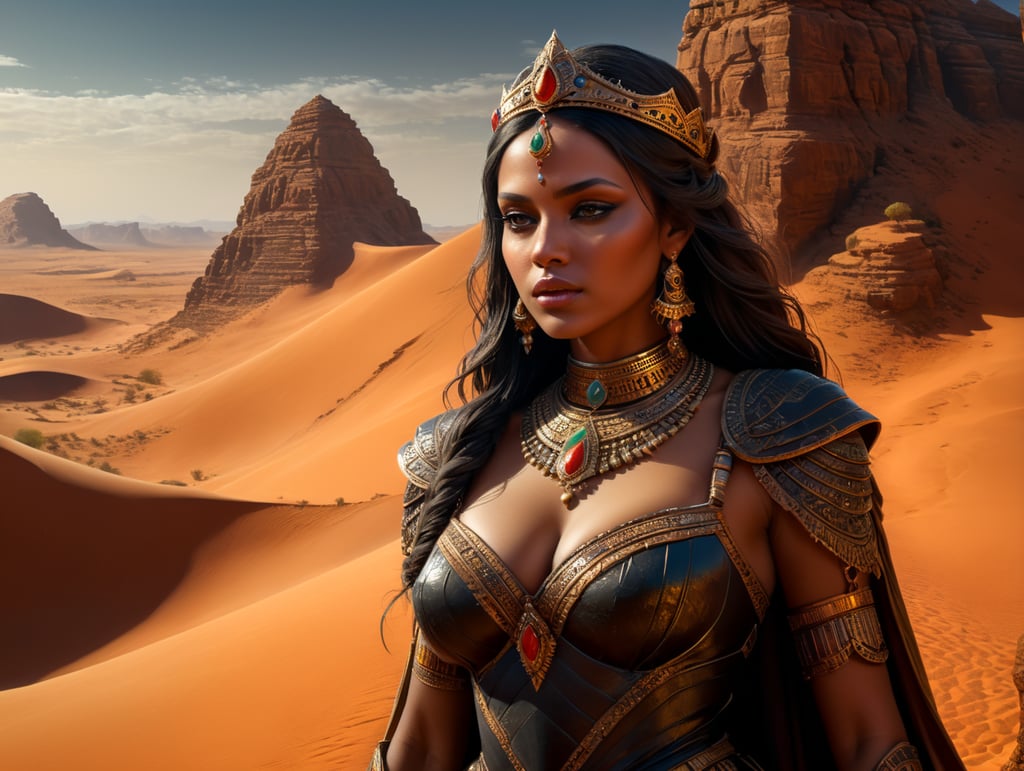 princess of Sahara desert