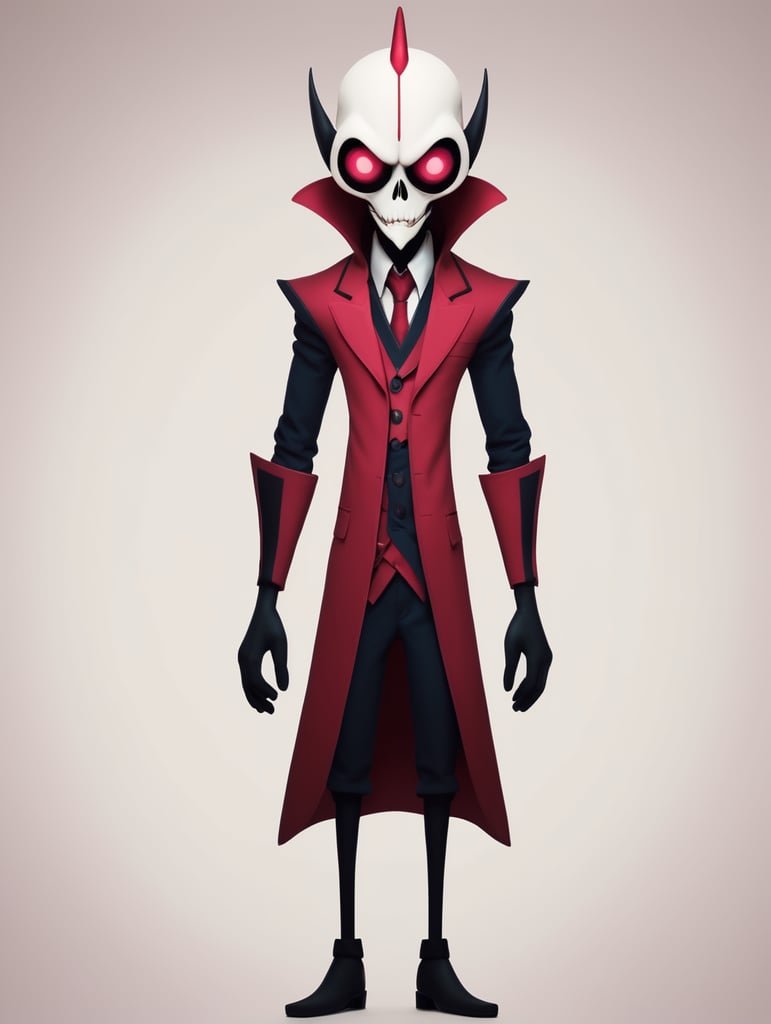 Hazbin hotel character but make him alien animation character