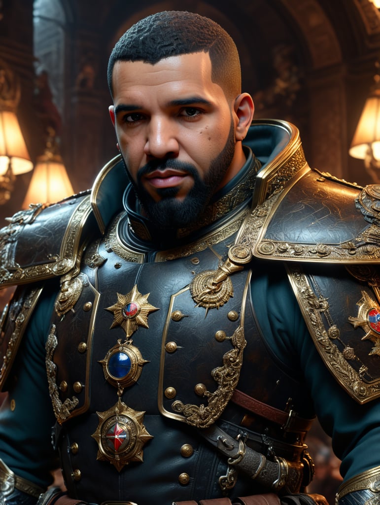 Premium Free ai Images | General Drake Commands the Battlefield