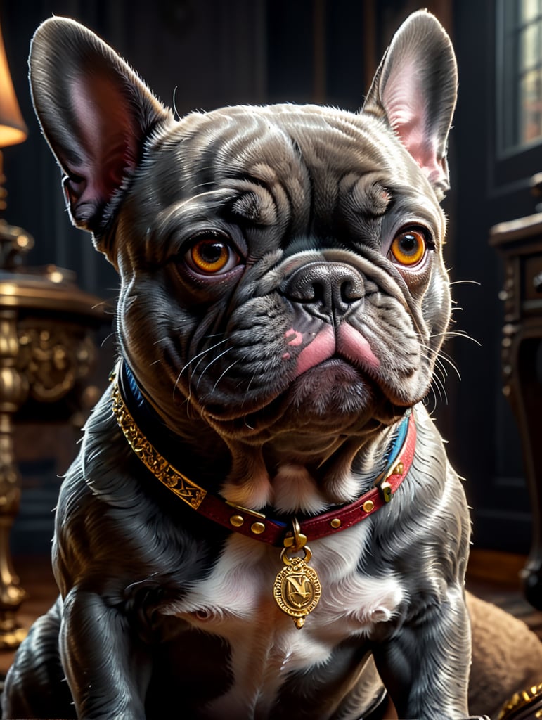 french bulldog gray disney pixar film