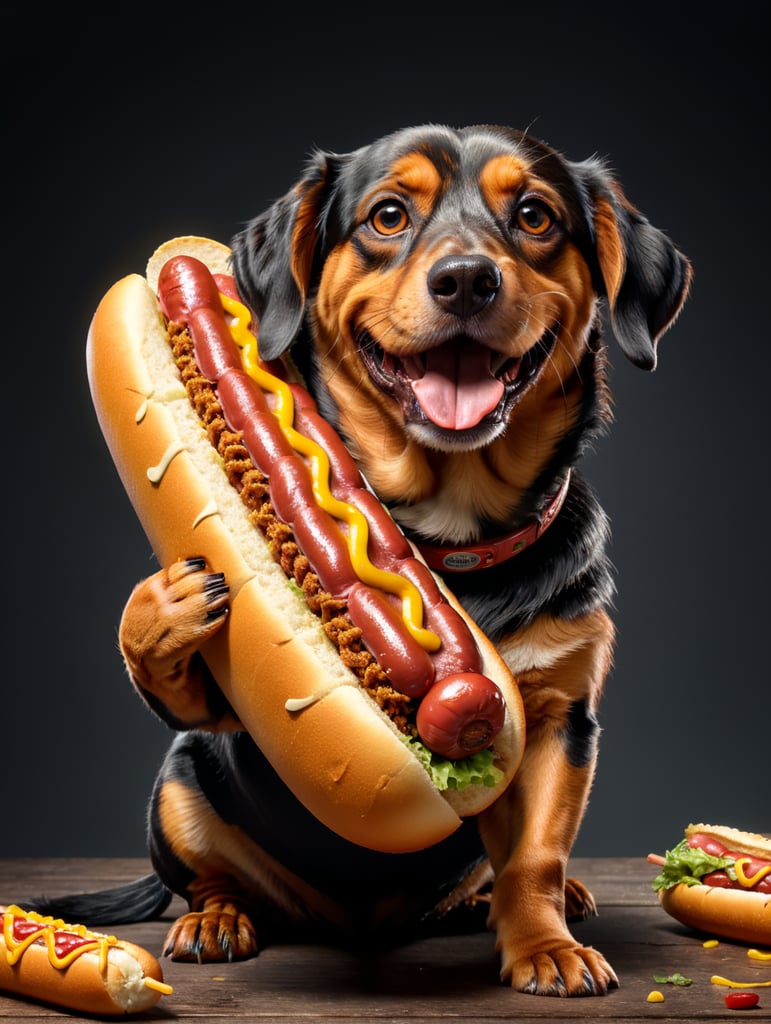 Wienerdog With a hotdog body