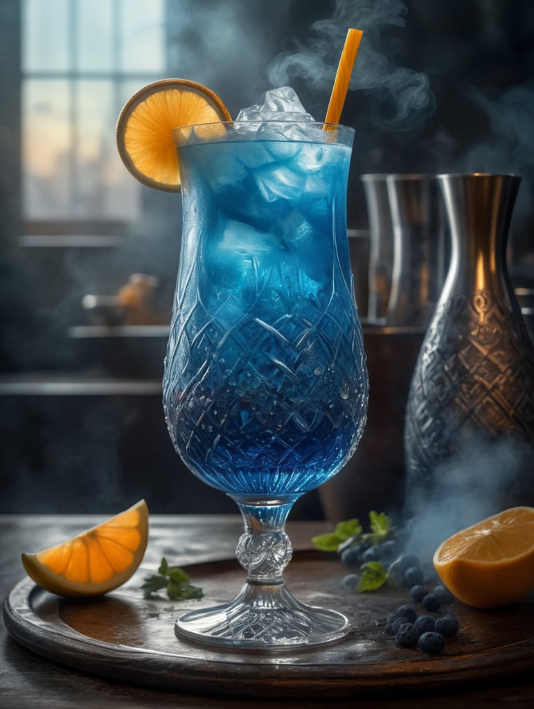 Cocktail blue mist