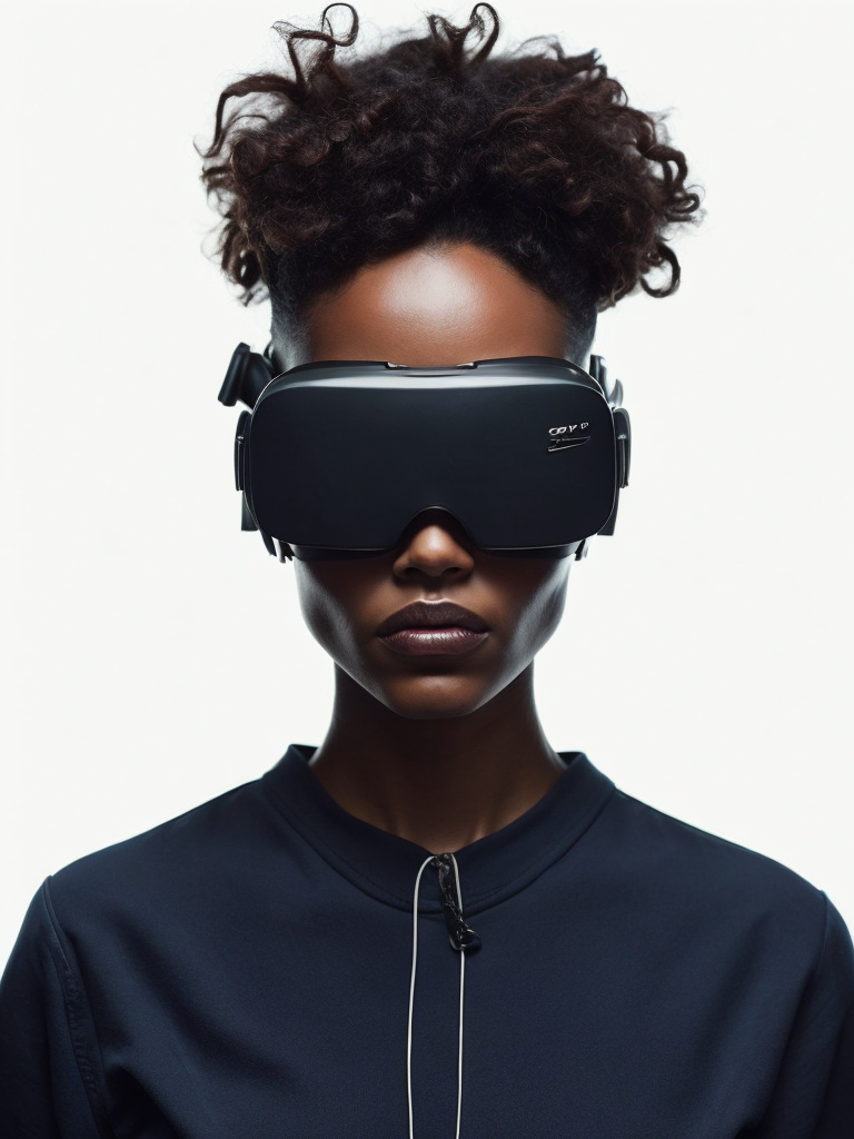 a women wearing VR Glasses