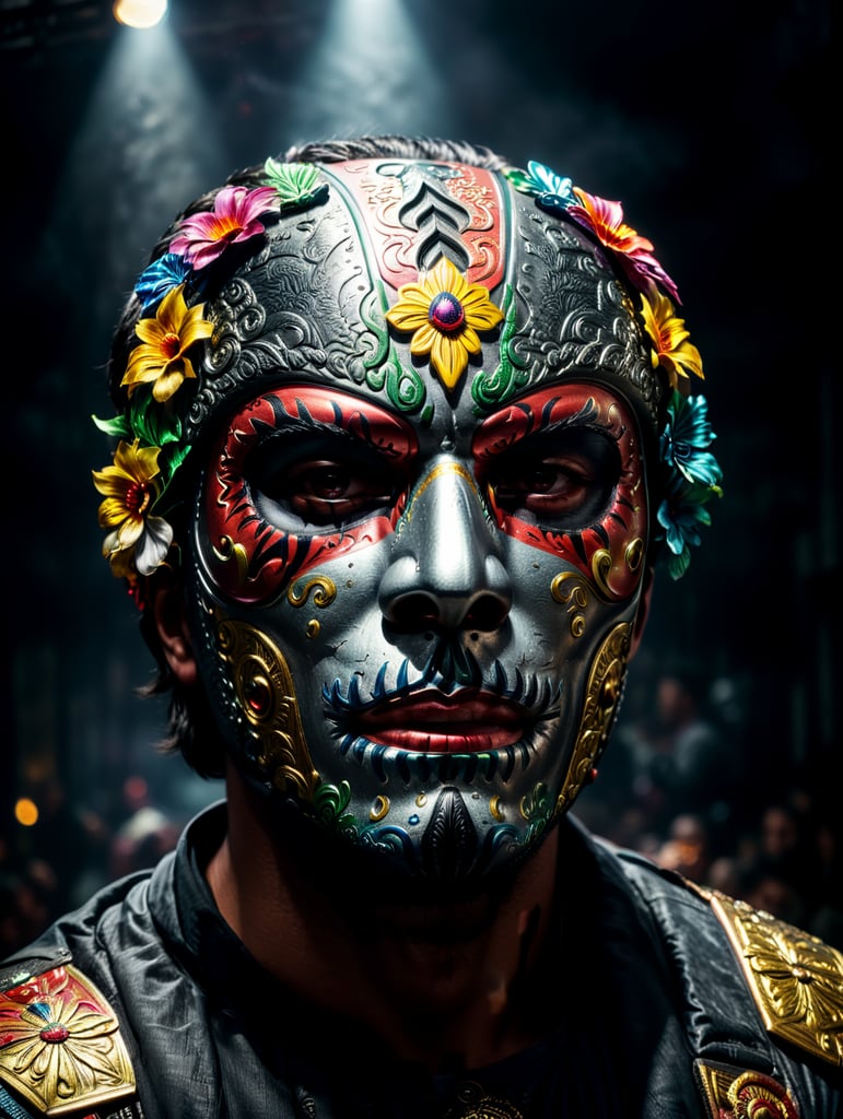 homem com mascara mexicana