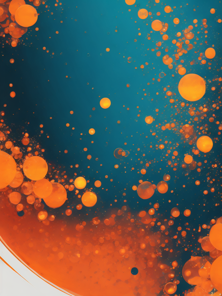 Texture of blue liquid with bubbles, pattern, background, top view, organic texture, seamless texture, rich colors, gradation of blue colors, macro photo, cluster of bubbles