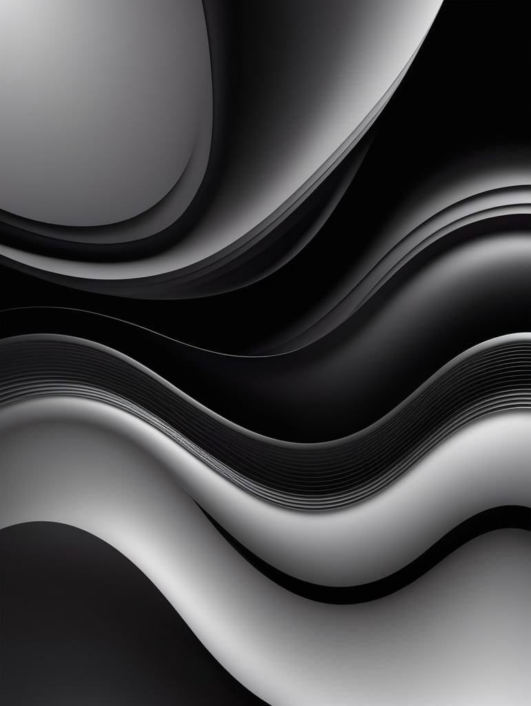 dynamic liquid gradients using black and grey