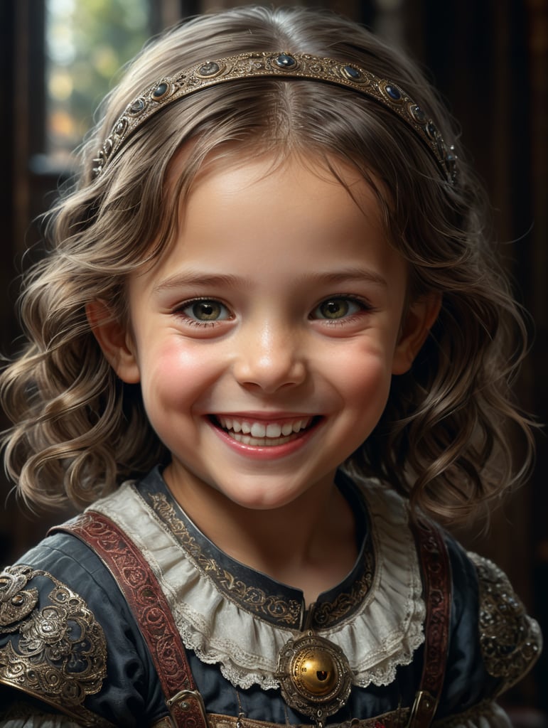 please give me picture little girl with smile