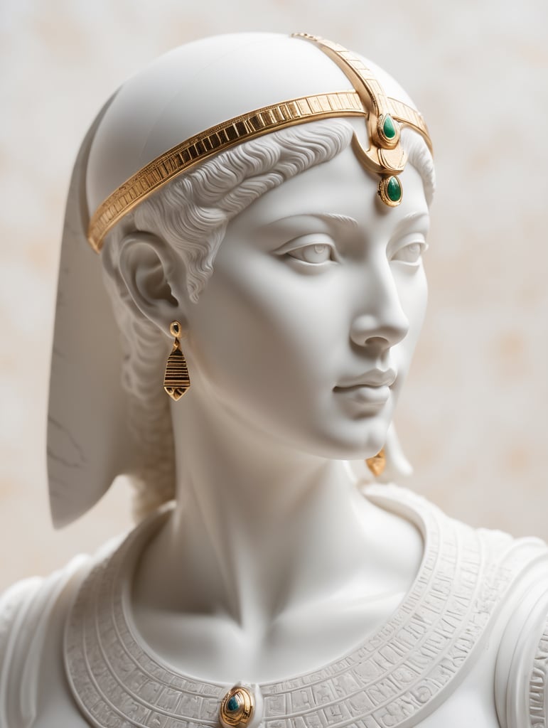 Cleopatra marble statue