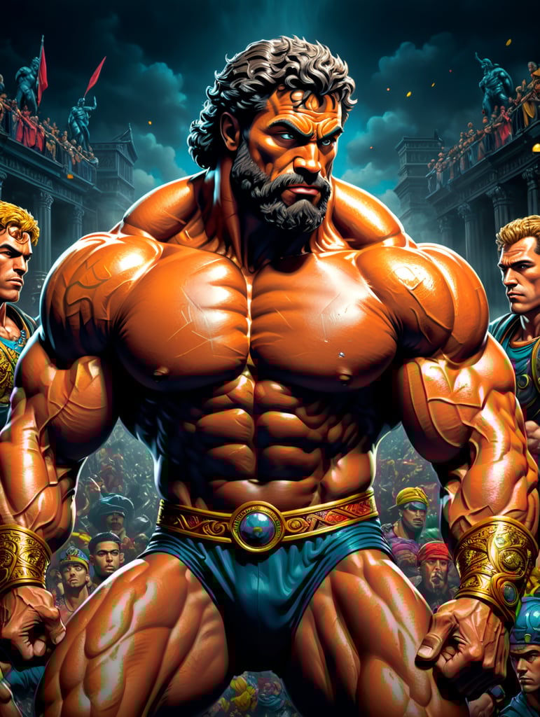 pop art illustration sticker hercules sports artwork graphic design comics urban culture