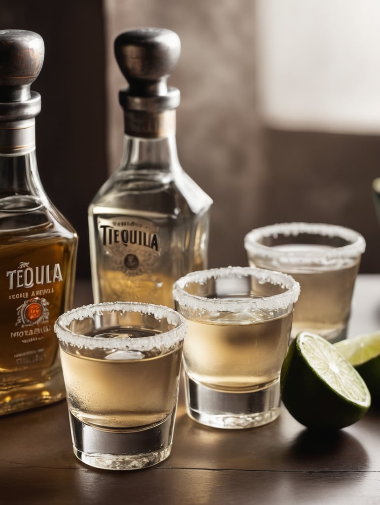 shot of tequila photography