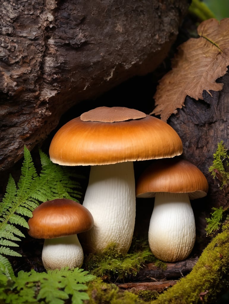 The Admirable Boletus Mushroom is also known as the velvet top mushroom, canada british columbia mushroom