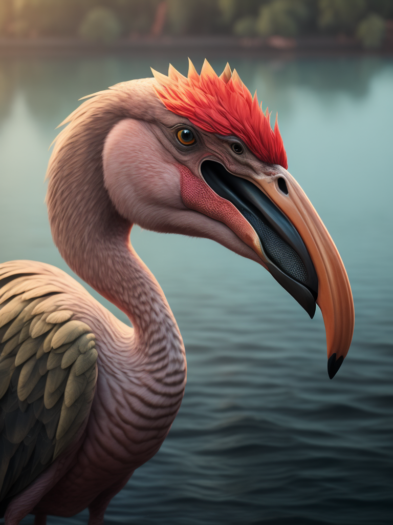 Alligator flamingo