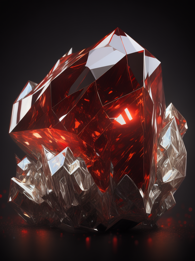 a red gem crystal