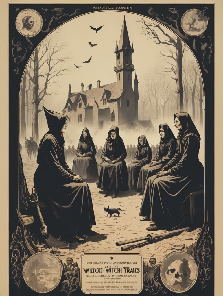 Propoganda poster about witch trials